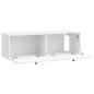 Preview: Wandmontierter TV-Schrank Hochglanz Weiß 98 x 31 x 30 cm