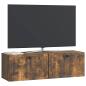 Preview: Wandmontierter TV-Schrank Geräucherte Eiche 98 x 31 x 30 cm