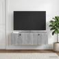 Preview: ARDEBO.de - Wandmontierter TV-Schrank Graues Sonoma 98 x 31 x 30 cm