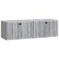 Preview: Wandmontierter TV-Schrank Graues Sonoma 98 x 31 x 30 cm
