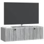 Preview: Wandmontierter TV-Schrank Graues Sonoma 98 x 31 x 30 cm