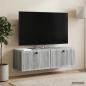Preview: Wandmontierter TV-Schrank Graues Sonoma 98 x 31 x 30 cm