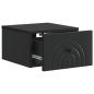 Preview: Wandmontierter Nachttisch Schwarz 33 x 34,5 x 20 cm