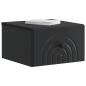 Preview: Wandmontierter Nachttisch 2 stk. Schwarz 33 x 34,5 x 20 cm
