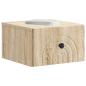 Preview: Wandmontierter Nachttisch 2 stk. Sonoma-Eiche 33 x 34,5 x 20 cm