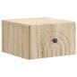 Preview: Wandmontierter Nachttisch 2 stk. Sonoma-Eiche 33 x 34,5 x 20 cm