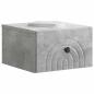 Preview: Wandmontierter Nachttisch 2 stk. Betongrau 33 x 34,5 x 20 cm