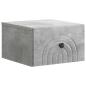 Preview: Wandmontierter Nachttisch 2 stk. Betongrau 33 x 34,5 x 20 cm
