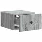 Preview: Wandmontierter Nachttisch Graues Sonoma 33 x 34,5 x 20 cm