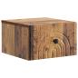 Preview: Wandmontierter Nachttisch 2 stk. Altholz 33 x 34,5 x 20 cm