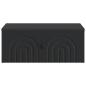 Preview: Wandmontierter Nachttisch Schwarz 49 x 34,5 x 20 cm