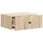 Preview: Wandmontierter Nachttisch Sonoma-Eiche 49 x 34,5 x 20 cm