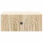 Preview: Wandmontierter Nachttisch Sonoma-Eiche 49 x 34,5 x 20 cm