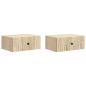 Preview: Wandmontierter Nachttisch 2 Stk. Sonoma-Eiche 49 x 34,5 x 20 cm