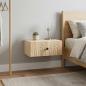Preview: Wandmontierter Nachttisch 2 Stk. Sonoma-Eiche 49 x 34,5 x 20 cm