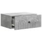 Preview: Wandmontierter Nachttisch Betongrau 49 x 34,5 x 20 cm