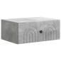 Preview: Wandmontierter Nachttisch 2 Stk. Betongrau 49 x 34,5 x 20 cm