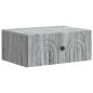 Preview: Wandmontierter Nachttisch Sonoma-Grau 49 x 34,5 x 20 cm