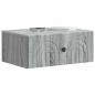 Preview: Wandmontierter Nachttisch Sonoma-Grau 49 x 34,5 x 20 cm