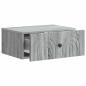 Preview: Wandmontierter Nachttisch Sonoma-Grau 49 x 34,5 x 20 cm