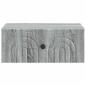Preview: Wandmontierter Nachttisch Sonoma-Grau 49 x 34,5 x 20 cm