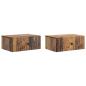 Preview: Wandmontierter Nachttisch 2 Stk. Altholz 49 x 34,5 x 20 cm