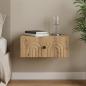 Preview: ARDEBO.de - Wandmontierter Nachttisch Artisan-Eiche 49 x 34,5 x 20 cm