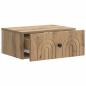 Preview: Wandmontierter Nachttisch Artisan-Eiche 49 x 34,5 x 20 cm
