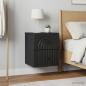 Preview: Wandmontierter Nachttisch 2 stk. Schwarz 33 x 34,5 x 40 cm