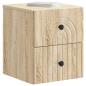 Preview: Wandmontierter Nachttisch Sonoma-Eiche 33 x 34,5 x 40 cm