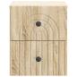 Preview: Wandmontierter Nachttisch Sonoma-Eiche 33 x 34,5 x 40 cm