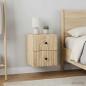 Preview: ARDEBO.de - Wandmontierter Nachttisch 2 stk. Sonoma-Eiche 33 x 34,5 x 40 cm