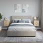 Preview: Wandmontierter Nachttisch 2 stk. Sonoma-Eiche 33 x 34,5 x 40 cm