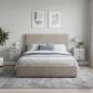 Preview: ARDEBO.de - Wandmontierter Nachttisch 2 stk. Betongrau 33 x 34,5 x 40 cm