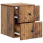 Preview: Wandmontierter Nachttisch Altholz 33 x 34,5 x 40 cm