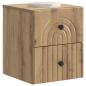 Preview: Wandmontierter Nachttisch Artisan-Eiche 33 x 34,5 x 40 cm