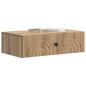 Preview: Wandmontierter Beistelltisch 59 x 34,5 x 17 cm Holzwerkstoff