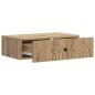 Preview: Wandmontierter Beistelltisch 59 x 34,5 x 17 cm Holzwerkstoff