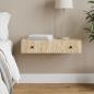Preview: ARDEBO.de - Wandmontierter Beistelltisch 87,5 x 34,5 x 17 cm Holzwerkstoff