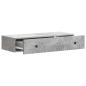 Preview: Wandmontierter Beistelltisch 87,5 x 34,5 x 17 cm Holzwerkstoff