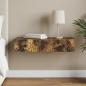 Preview: ARDEBO.de - Wandmontierter Beistelltisch 87,5 x 34,5 x 17 cm Holzwerkstoff