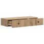 Preview: Wandmontierter Beistelltisch 87,5 x 34,5 x 17 cm Holzwerkstoff