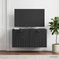 Preview: ARDEBO.de - Wandmontierter TV-Schrank Schwarz 59,5 x 41 x 30 cm