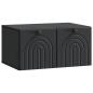 Preview: Wandmontierter TV-Schrank Schwarz 59,5 x 41 x 30 cm