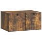Preview: Wandmontierter TV-Schrank Geräucherte Eiche 59,5 x 41 x 30 cm