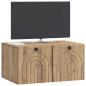 Preview: Wandmontierter TV-Schrank 59,5 x 41 x 30 cm Artisan-Eiche