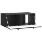 Preview: Wandmontierter TV-Schrank Schwarz 78,5 x 41 x 30 cm
