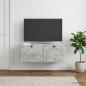 Preview: ARDEBO.de - Wandmontierter TV-Schrank Betongrau 78,5 x 41 x 30 cm