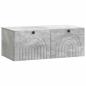 Preview: Wandmontierter TV-Schrank Betongrau 78,5 x 41 x 30 cm