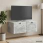 Preview: Wandmontierter TV-Schrank Betongrau 78,5 x 41 x 30 cm